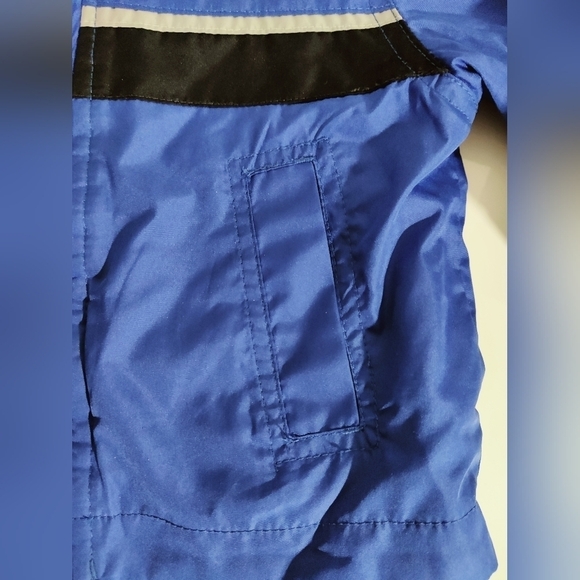 CARTER'S blue rain jacket with gray fleece inner layer for babies 18 months - Picture 5 of 6